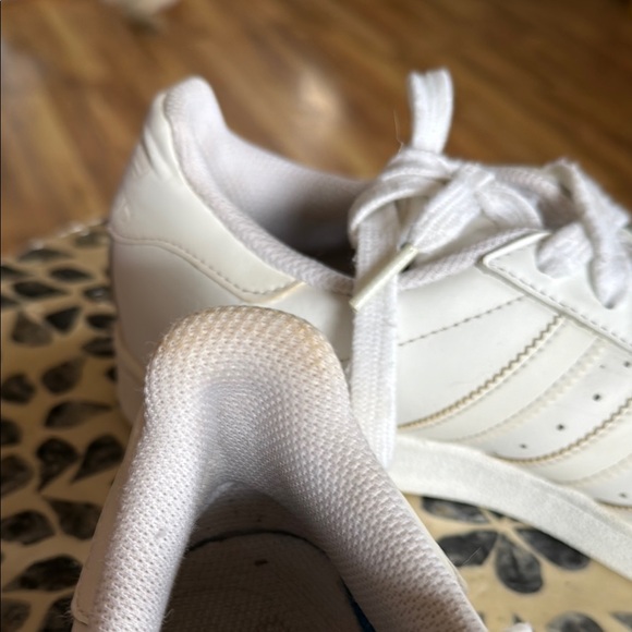 Adidas White Superstar Sneakers - Picture 6 of 13
